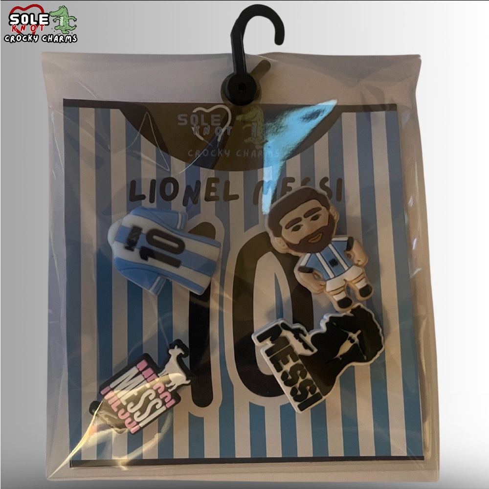 Lionel messi shoe charms fits all crocs